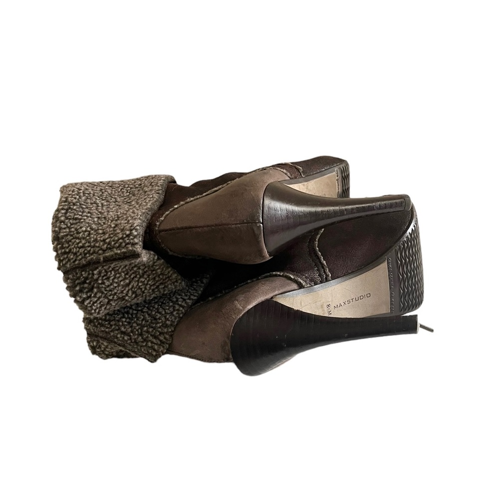 Max Studio Shearling Lace up Boots - Picture 8 of 15
